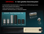 Universal - Gewichtsschrauben Komplett-Set, 16-tlg.