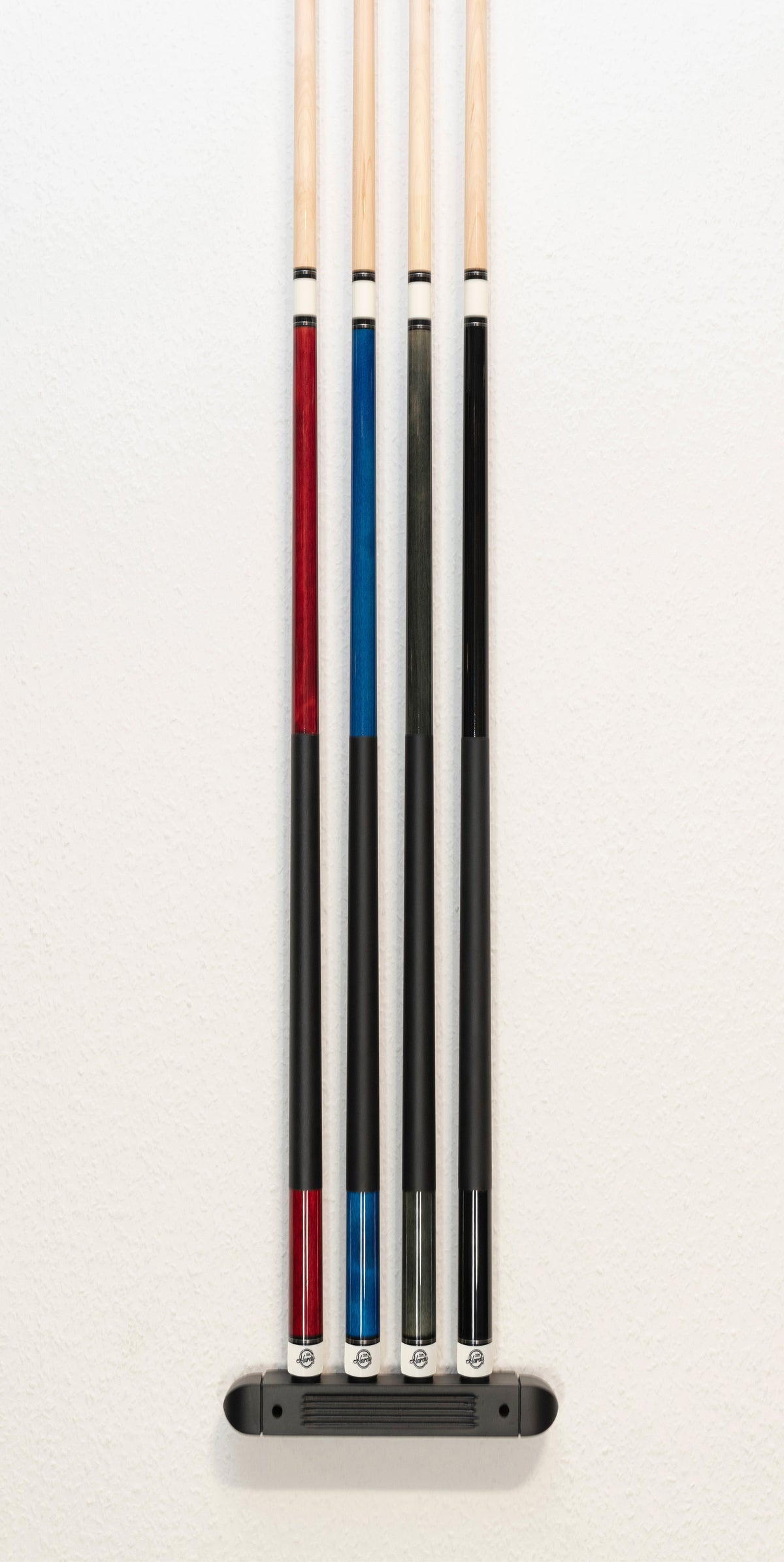 Billardqueue Wandhalter braun 2-tlg. für 4 Queues