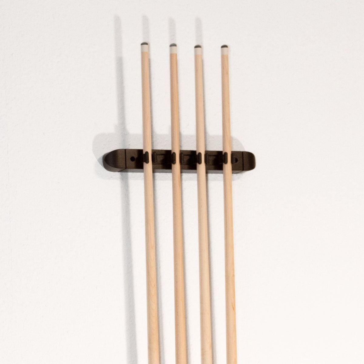 Billardqueue Wandhalter schwarz 2-tlg. für 6 Queues