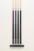 Billardqueue Wandhalter schwarz 2-tlg. für 6 Queues