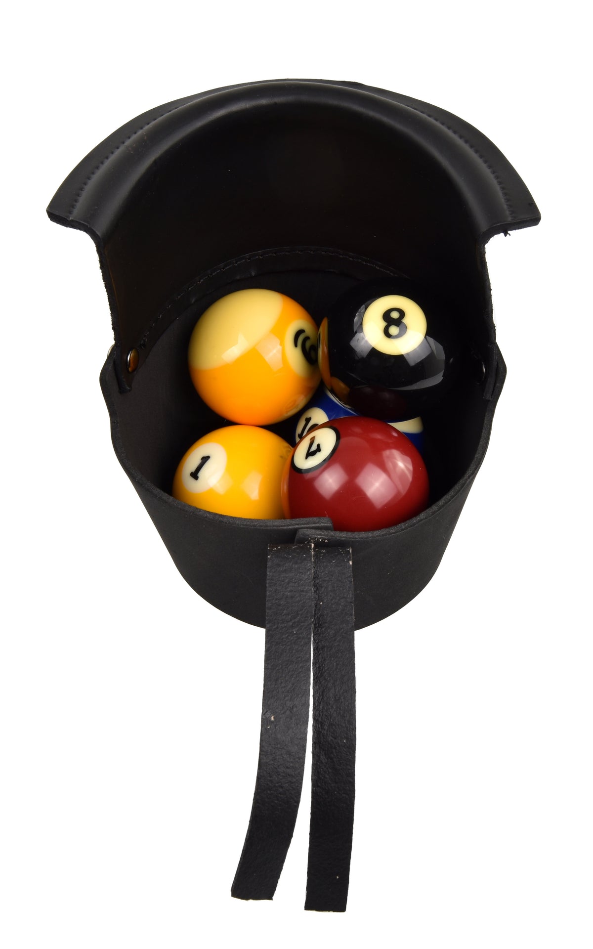 Billardtisch Einfalltasche Leder - dunkelbraun