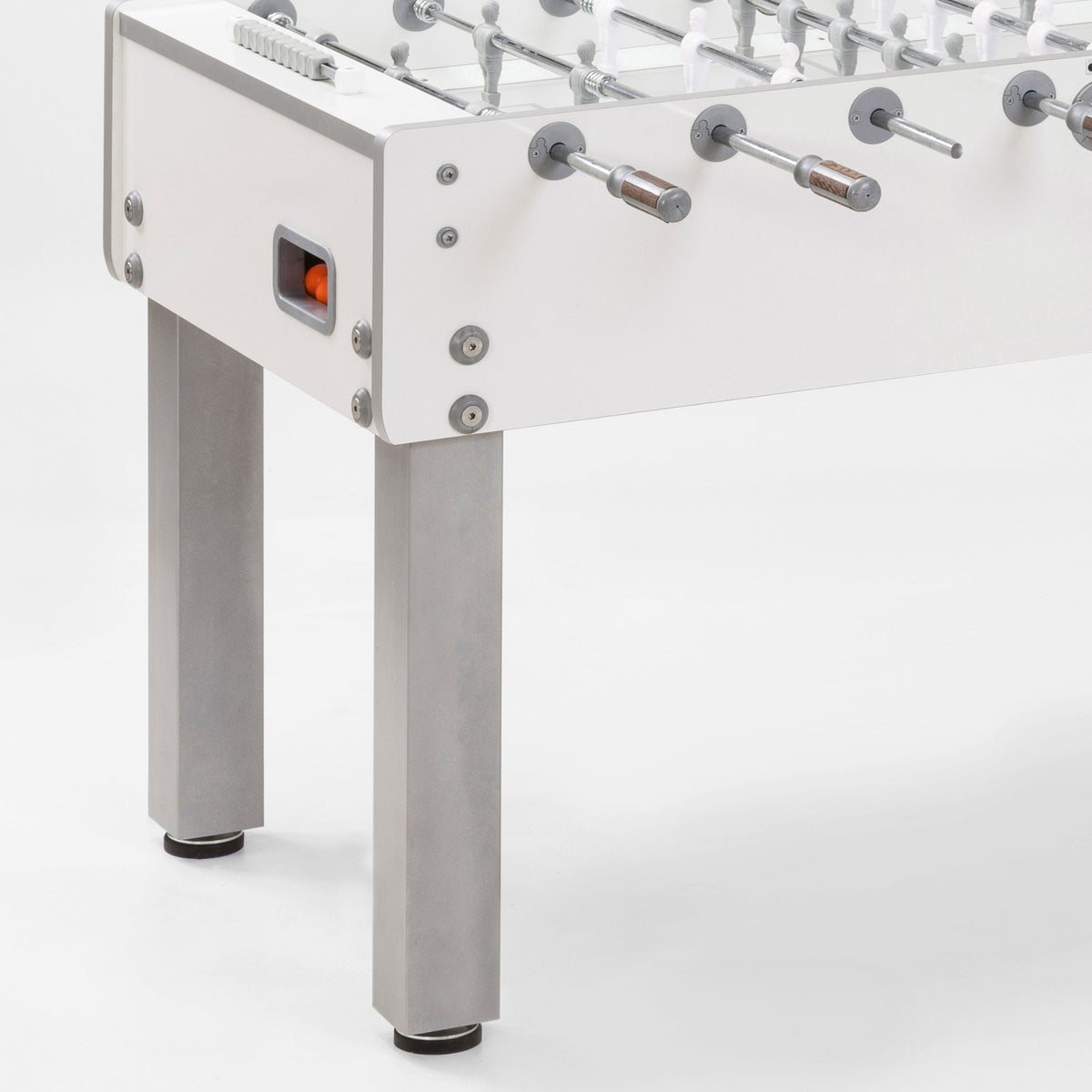 Garlando - Höhenversteller silberne Metallbeine 4er Set