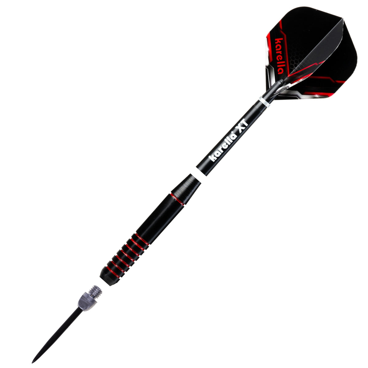 Karella - Dartspitzen Metall für Softdarts Alu 2BA 100 Sets in Aufbewahrungsdose (300 St.)
