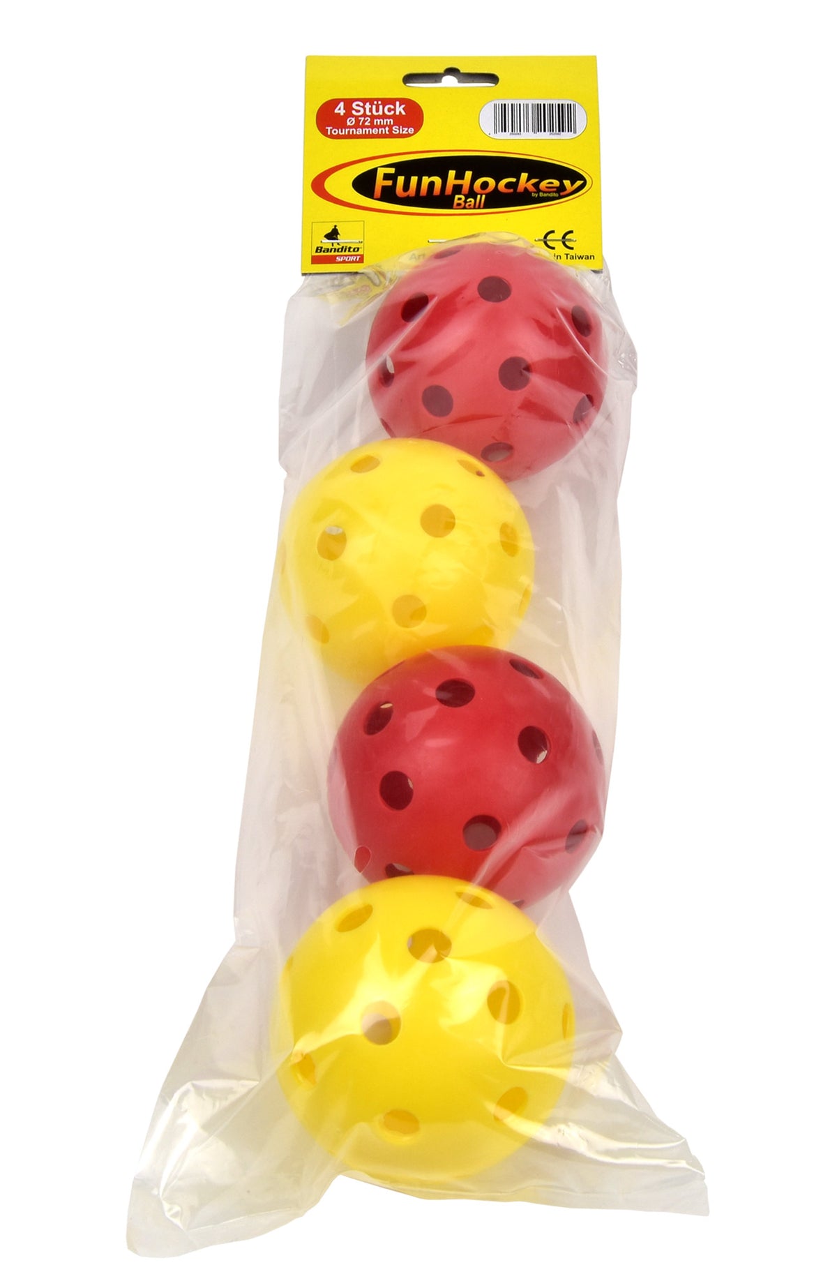 Bandito - FunHockey-Turnierball, Set 4 St., ⌀ 72 mm