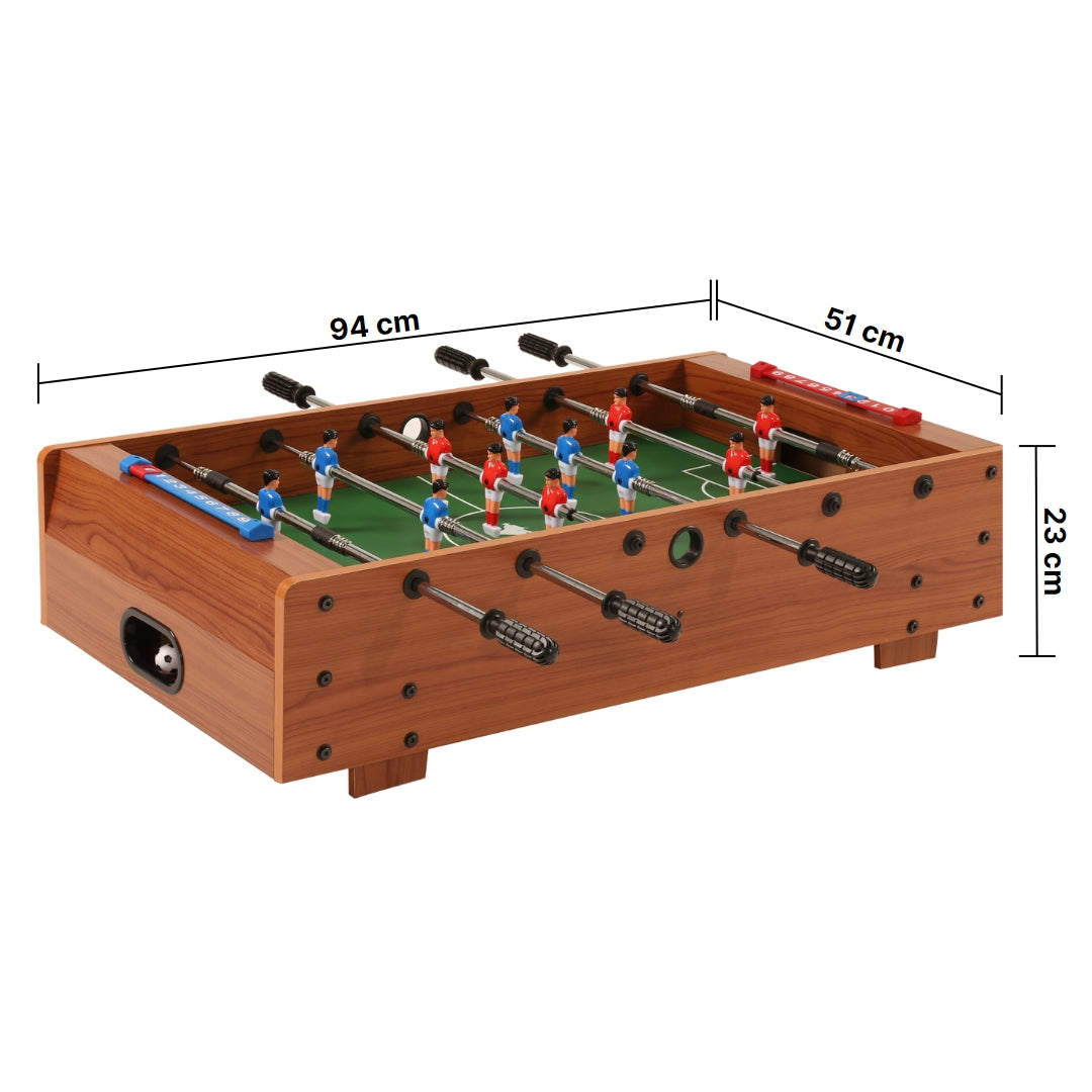 Bandito - Mini-Kicker mit Teleskopstangen Tischaufleger 94 x 51 x 23 cm Braun