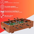 Bandito - Mini-Kicker mit Teleskopstangen Tischaufleger 94 x 51 x 23 cm Braun