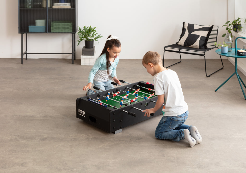 Bandito - Mini-Kicker mit Teleskopstangen Tischaufleger 94 x 51 x 23 cm Braun