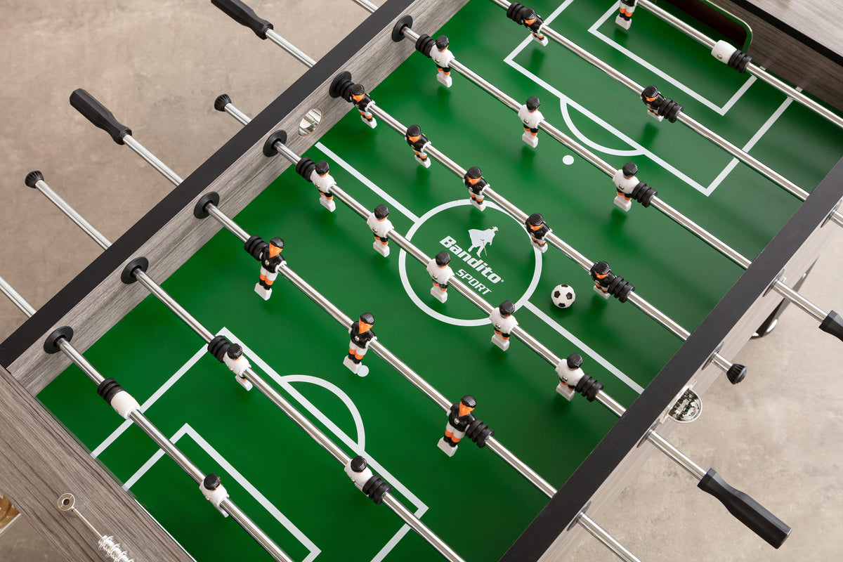 Bandito - Tischkicker Profi Soccer Deluxe in eiche-grau