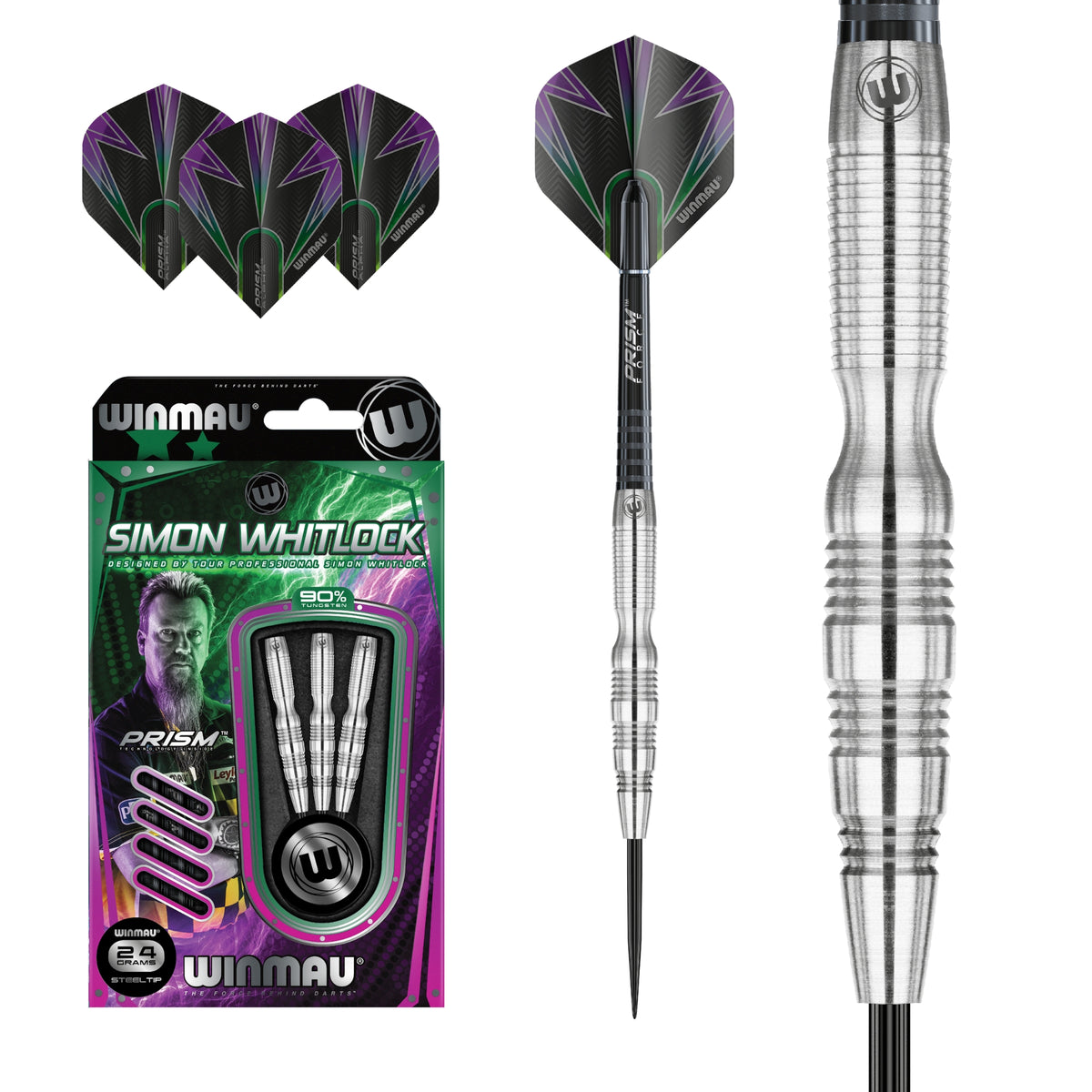 Winmau - Steeldart - Simon Whitlock Silver 24 gr.