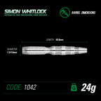 Winmau - Steeldart - Simon Whitlock Silver 24 gr.