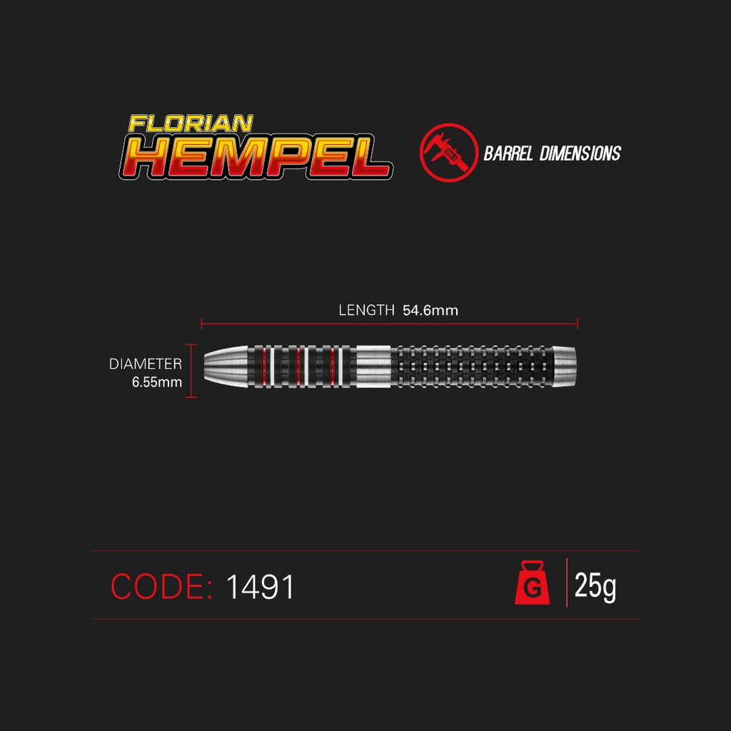 Winmau - Steeldart Florian Hempel 25 gr.