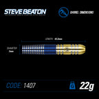 Winmau - Steeldart - Steve Beaton 22 gr.