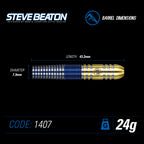 Winmau - Steeldart - Steve Beaton 24 gr.