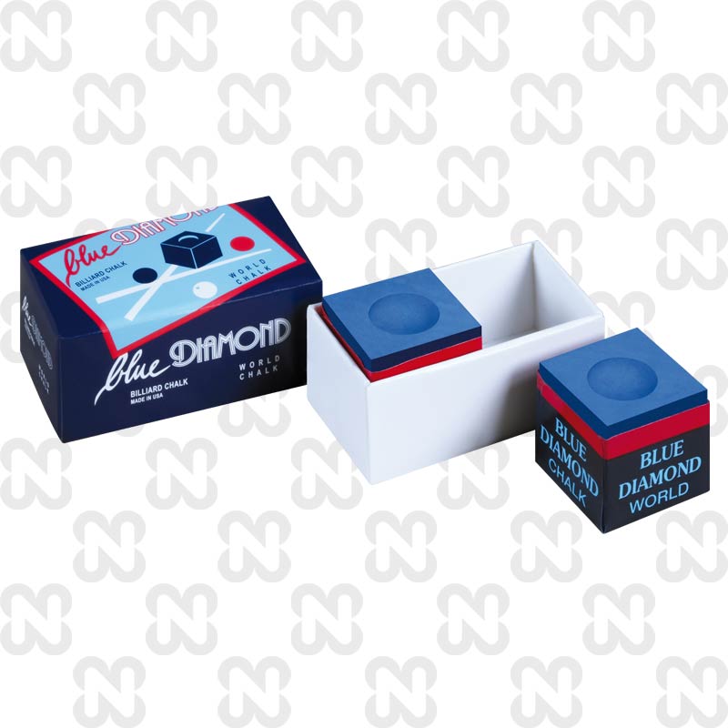 Longoni - Kreide Blue Diamond Einzelbox mit 2 Kreidewürfel