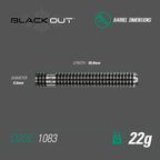 Winmau - Steeldart Blackout 22 gr.