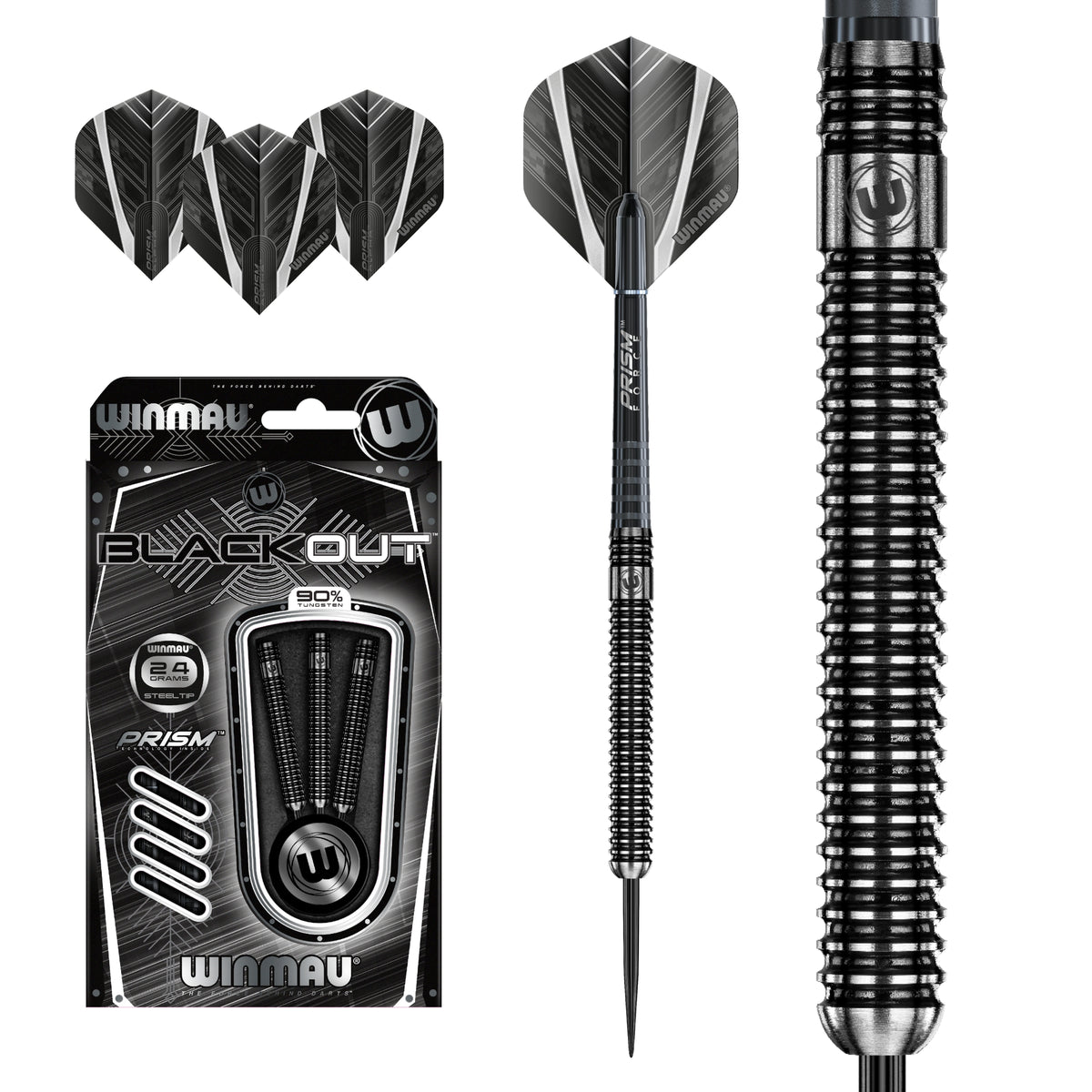 Winmau - Steeldart Blackout 24 gr.