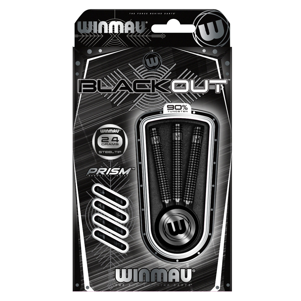 Winmau - Steeldart Blackout 24 gr.