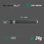 Winmau - Steeldart Blackout 24 gr.