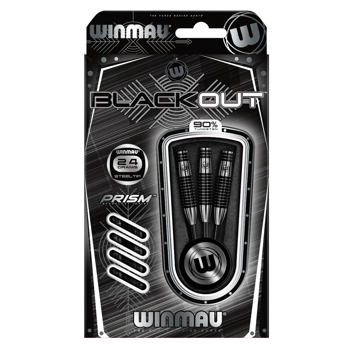 Winmau - Steeldart Blackout 24 gr.