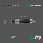 Winmau - Steeldart Blackout 24 gr.