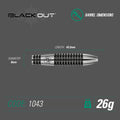 Winmau - Steeldart Blackout 26 gr.