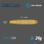 Winmau - Steeldart Neutron Brass 24 gr.