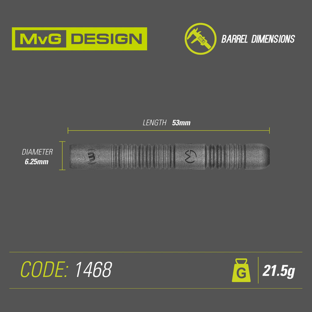 Winmau - Steeldart MvG Exact 21,5 gr.