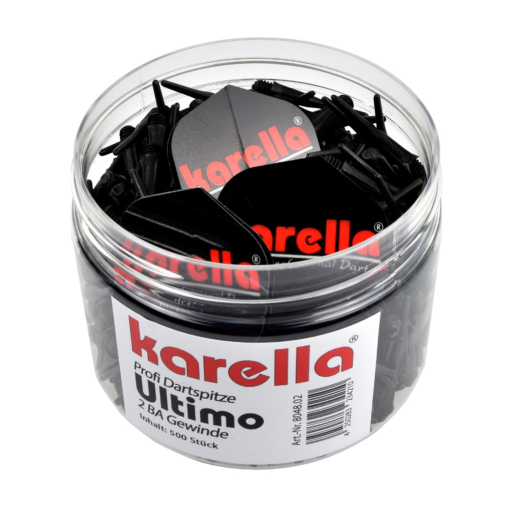 Karella - Dartspitzen soft Ultimo 500 St. in Dose 2BA Gewinde