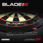Winmau - Dartboard Blade 6 Triple Core Carbon PDC
