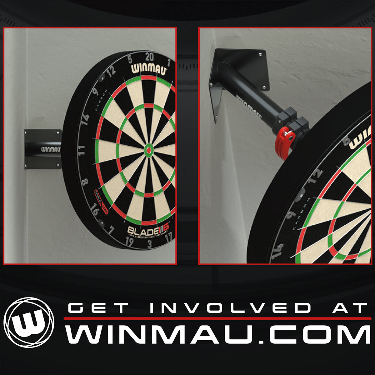 Winmau - Wandhalterung Edge Bracket