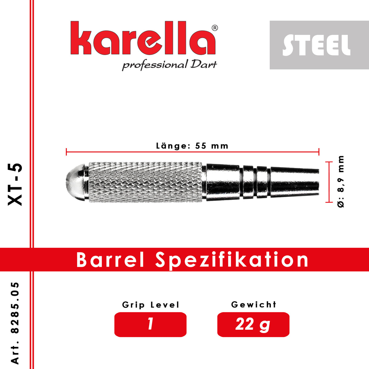 Karella - Steeldart XT-5 22 gr.
