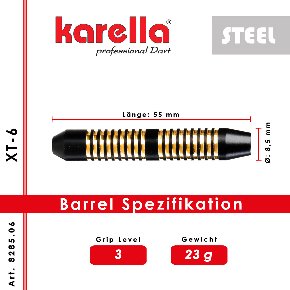 Karella - Steeldart XT-6 23 gr.