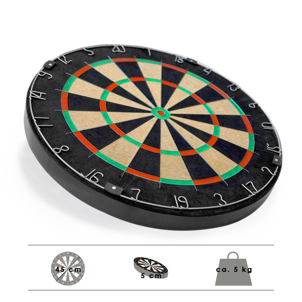 Karella - Dartboard BullOut Set inkl. 2 Satz Steeldarts
