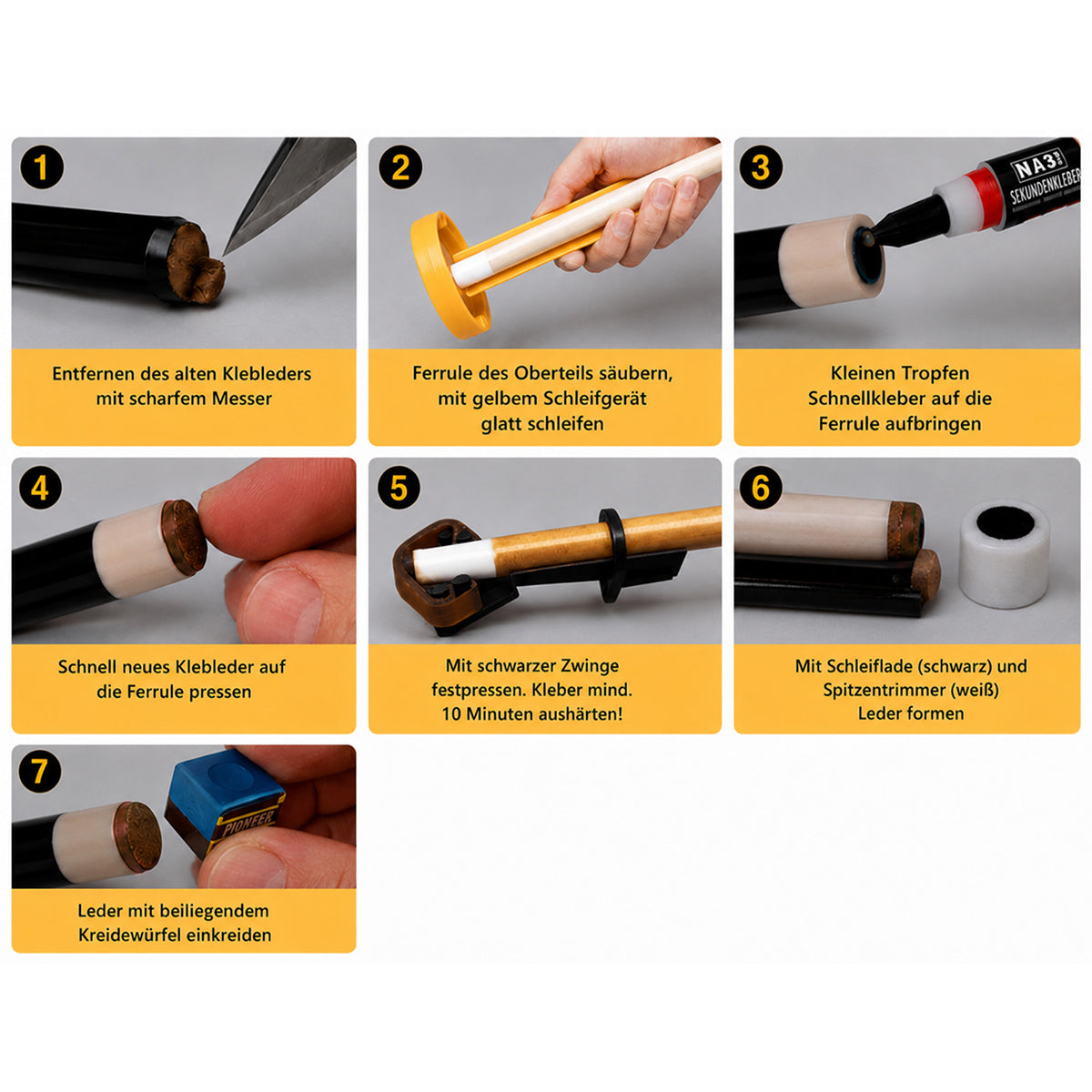Reparaturset Universal für Klebeleder