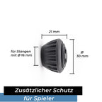 Bandito - Endkappen Safety für 16 mm Kickerstangen Set (8 St.)