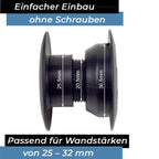 Bandito  - Kugellager Universal für 16 mm Kickerstange Seitenwände 25 - 32 mm Stangenset (2 St.)