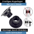 Bandito  - Kugellager Universal für 16 mm Kickerstange Seitenwände 37 - 43 mm Stangenset (2 St.)