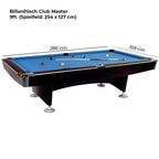 Billardtisch Club Master 9 ft. schwarz
