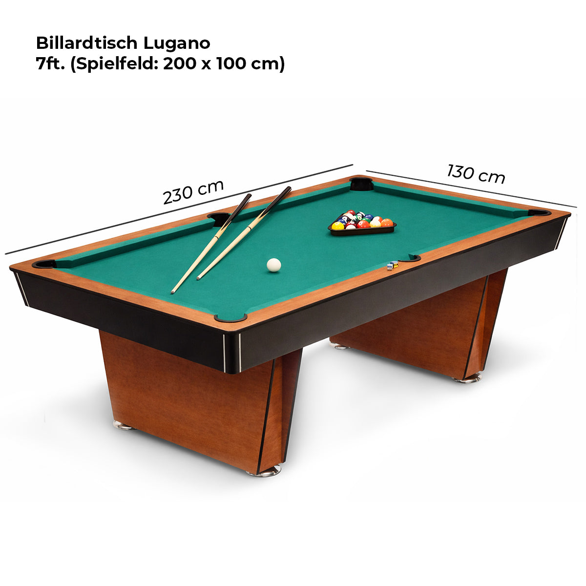 Billardtisch Lugano 7 ft. Werkstoffplatte