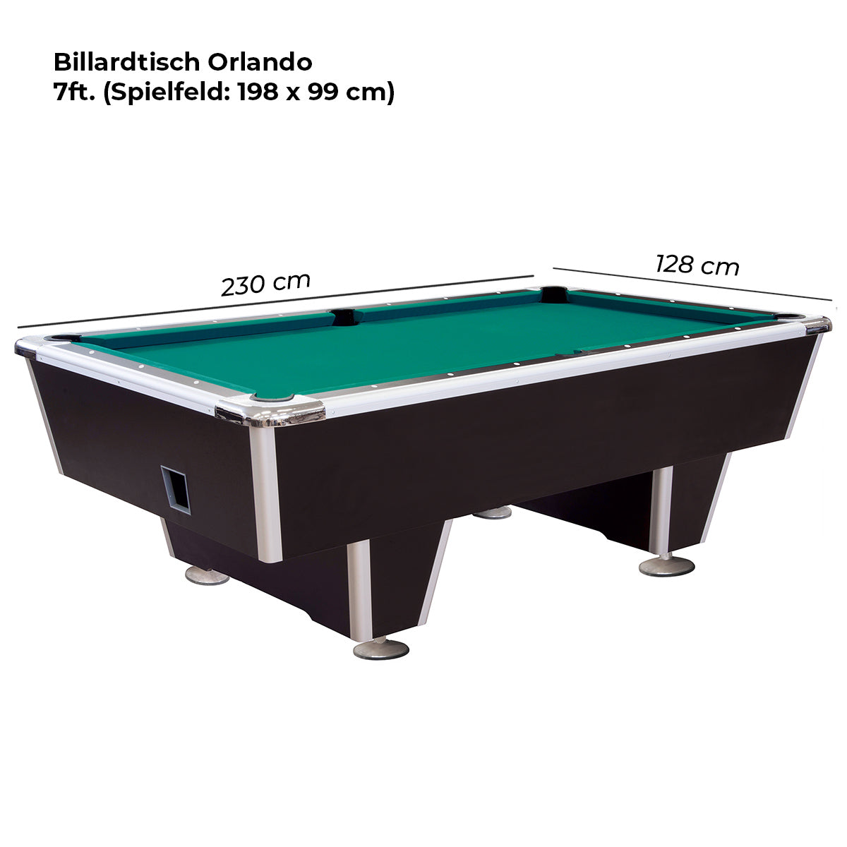 Billardtisch Orlando 8 ft. mit Ballrücklauf