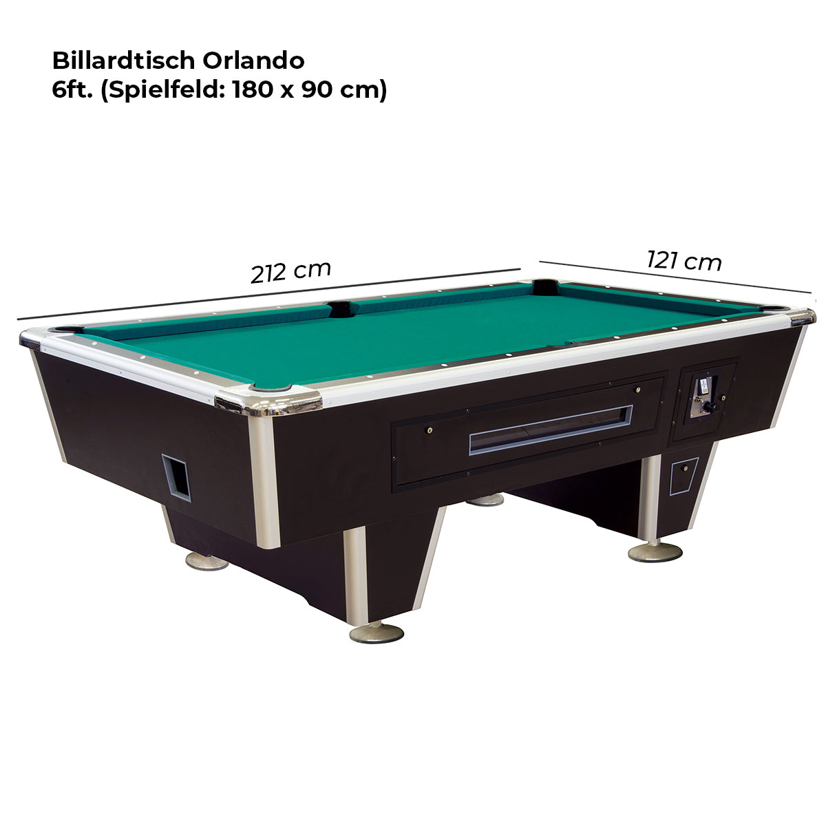 Billardtisch Orlando mit Münzeinwurf 6 ft.