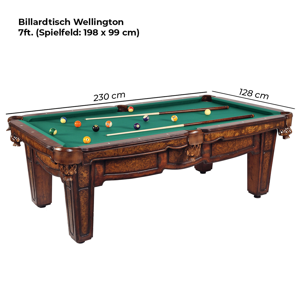 Billardtisch Wellington 7 ft.