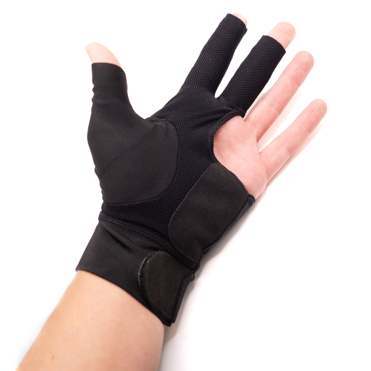 J. Parker - Billardhandschuh fingerless schwarz