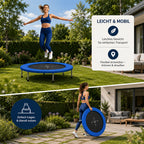 Garlando - Trampolin Indoor Blau  ⌀ 97 cm