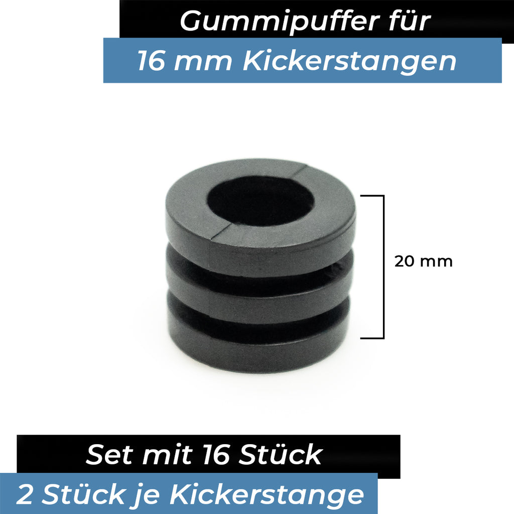 Bandito - Gummipuffer Set für 16 mm Kickerstangen (16 St.)