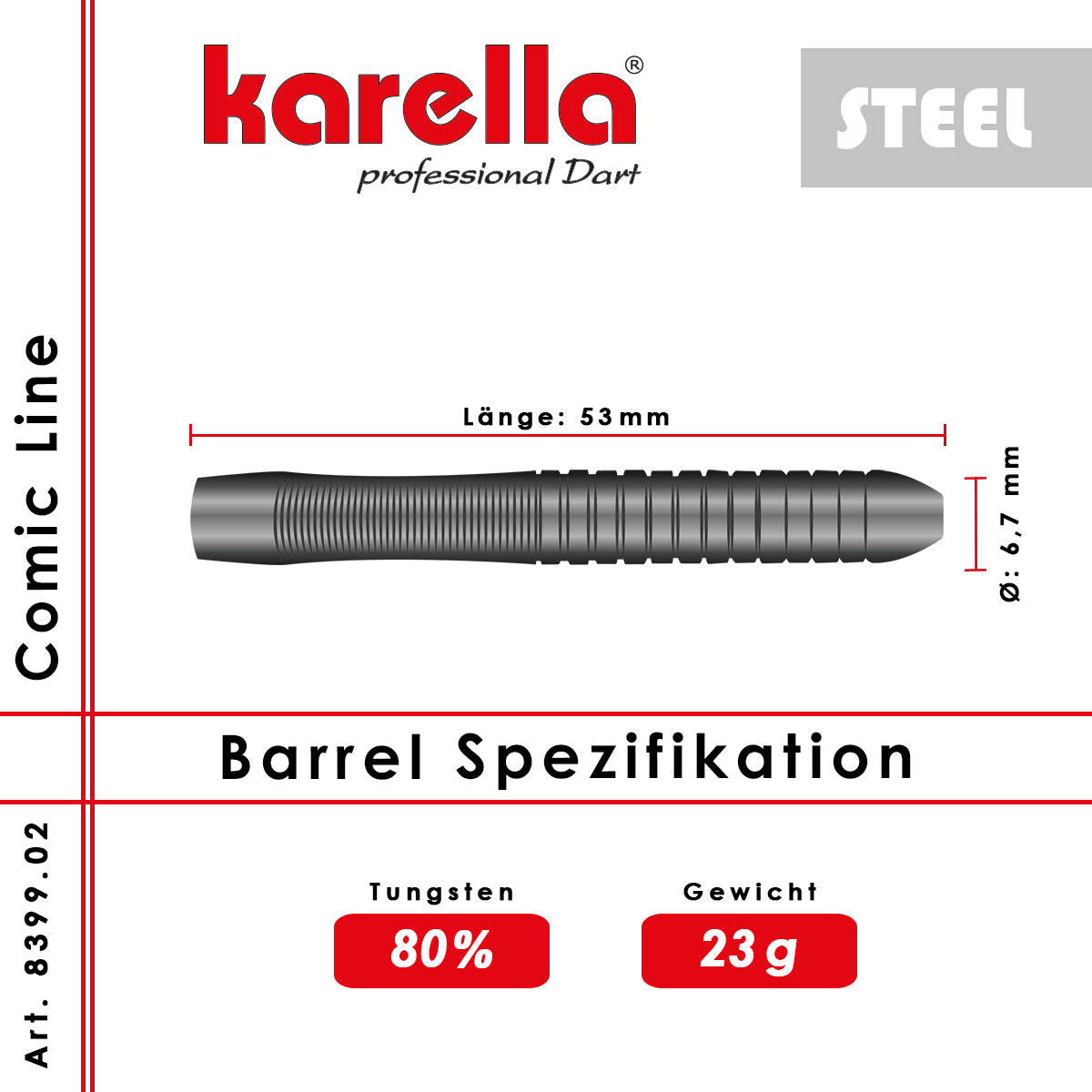 Karella - Steeldart Comic Line CL-2 23 gr.