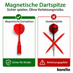 Karella - Dartboard Magnet Family inkl. 6 Magnetdarts