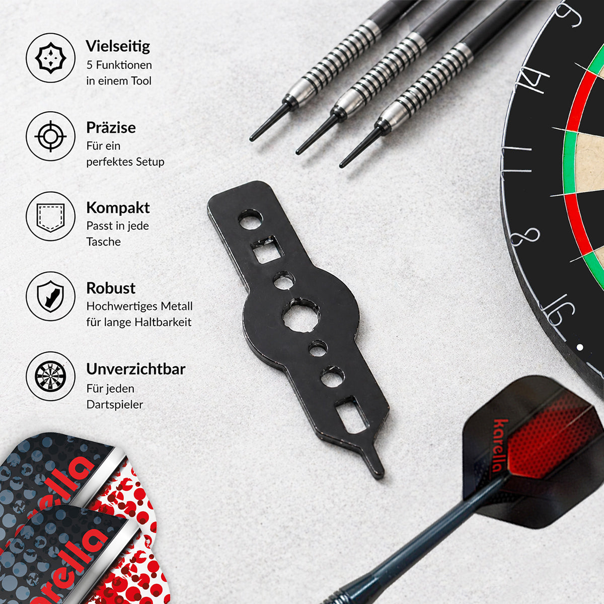 Karella - Dartschlüssel Multi Fixit