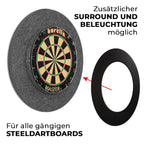 Karella - Schallschutz Ultimo Ø69 cm für Steeldartboards - Silencer mit integriertem Surround / Auffangring