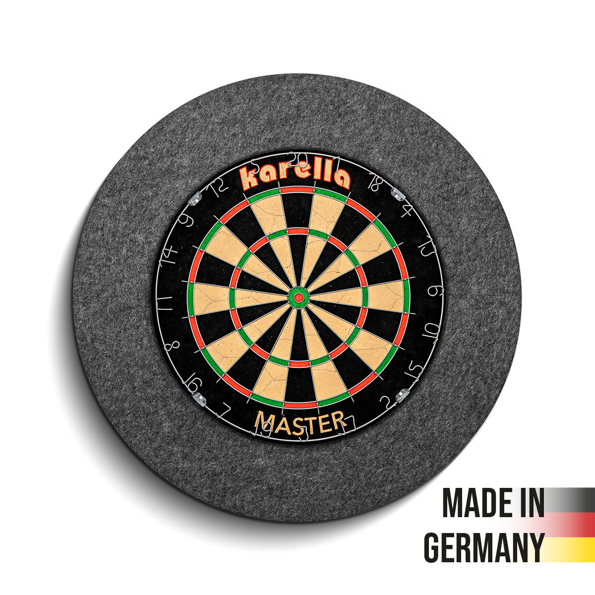 Karella - Schallschutz Ultimo Ø69 cm für Steeldartboards - Silencer mit integriertem Surround / Auffangring